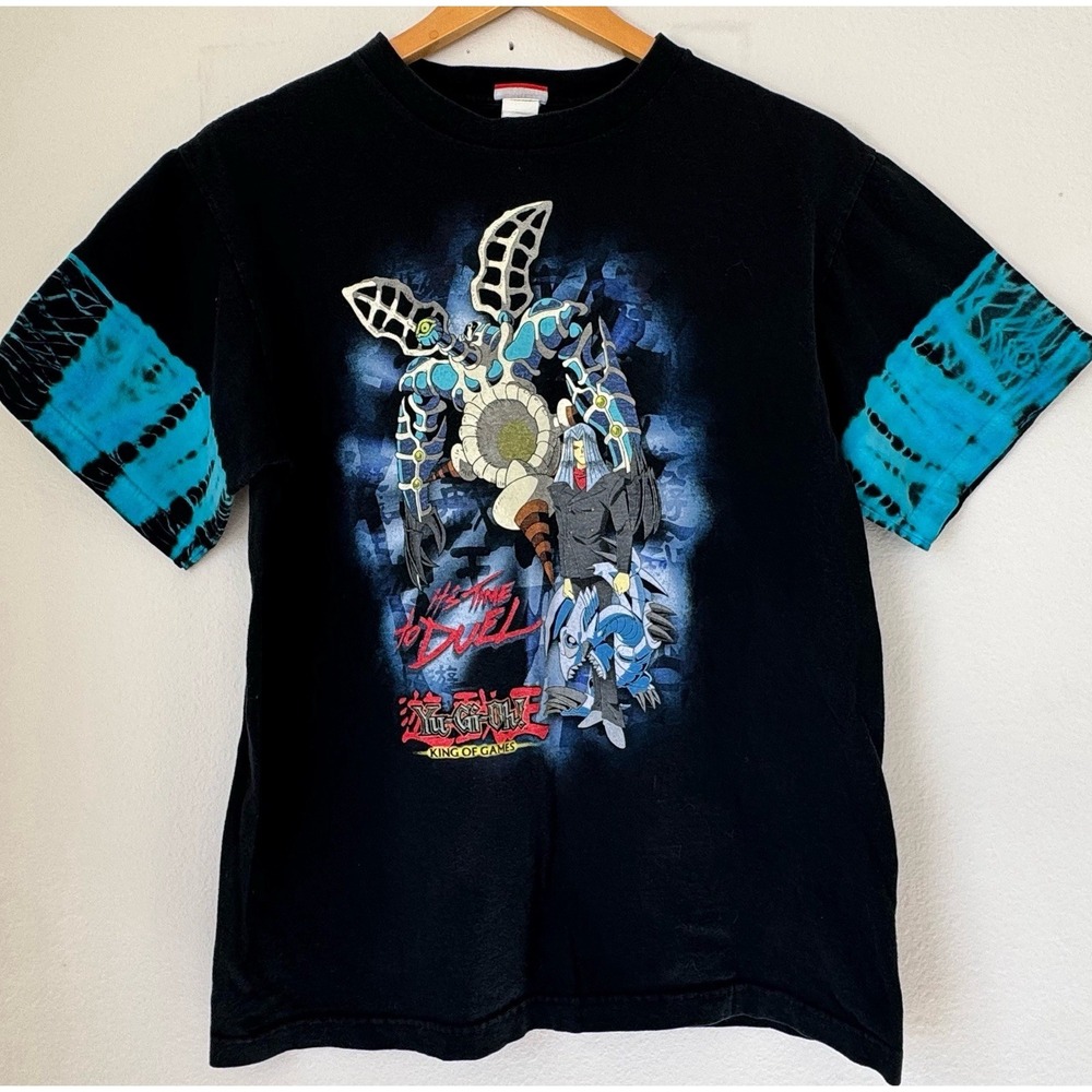 Vintage 1996 YUGIOH TIE DYE T SHIRT Anime Yu-Gi-Oh 1990s Sz Adult L